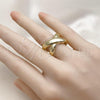 Oro Laminado Elegant Ring, Gold Filled Style Polished, Golden Finish, 01.341.0146