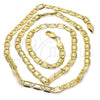 Oro Laminado Basic Necklace, Gold Filled Style Polished, Golden Finish, 04.63.1338.24