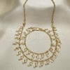 Oro Laminado Necklace and Bracelet, Gold Filled Style Dolphin Design, Polished, Golden Finish, 06.105.0003