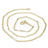 Oro Laminado Basic Necklace, Gold Filled Style Mariner Design, Polished, Golden Finish, 04.99.0010.18