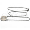 Stainless Steel Pendant Necklace, Guadalupe and Rolo Design, Polished, Steel Finish, 04.223.0001.18