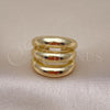 Oro Laminado Elegant Ring, Gold Filled Style Chunky Design, Polished, Golden Finish, 01.213.0040