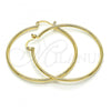 Oro Laminado Medium Hoop, Gold Filled Style Polished, Golden Finish, 5.134.008.40
