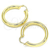 Oro Laminado Medium Hoop, Gold Filled Style Polished, Golden Finish, 02.170.0314.40