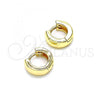 Oro Laminado Huggie Hoop, Gold Filled Style Polished, Golden Finish, 02.195.0132.10