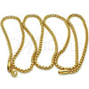 Oro Laminado Basic Necklace, Gold Filled Style Box Design, Polished, Golden Finish, 04.242.0085.30