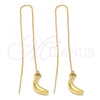 Oro Laminado Threader Earring, Gold Filled Style Golden Finish, 5.118.010