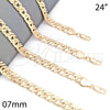 Oro Laminado Basic Necklace, Gold Filled Style Polished, Golden Finish, 04.63.1362.24