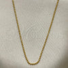 Oro Laminado Basic Necklace, Gold Filled Style Ball Design, Polished, Golden Finish, 04.32.0014.20