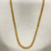 Oro Laminado Basic Necklace, Gold Filled Style Rolo Design, Polished, Golden Finish, 04.63.1287.20