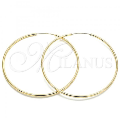 Oro Laminado Extra Large Hoop, Gold Filled Style Polished, Golden Finish, 02.170.0156.70