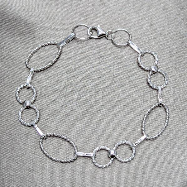 Sterling Silver Basic Bracelet, Polished, Silver Finish, 03.392.0033.07