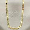 Oro Laminado Basic Necklace, Gold Filled Style Polished, Golden Finish, 5.223.017.20