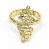 Oro Laminado Elegant Ring, Gold Filled Style Polished, Golden Finish, 01.233.0005.08 (Size 8)