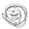 Rhodium Plated Pendant Necklace, Teardrop Design, with White Cubic Zirconia, Polished, Rhodium Finish, 04.213.0130.1.16
