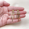 Oro Laminado Stud Earring, Gold Filled Style Polished, Golden Finish, 02.282.0028
