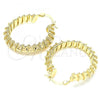Oro Laminado Medium Hoop, Gold Filled Style Polished, Golden Finish, 02.170.0300.30