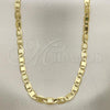 Oro Laminado Basic Necklace, Gold Filled Style Polished, Golden Finish, 04.213.0117.24