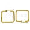 Stainless Steel Small Hoop, Polished, Golden Finish, 02.356.0002.1.25