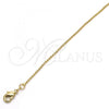 Oro Laminado Basic Necklace, Gold Filled Style Polished, Golden Finish, 04.213.0001.1.20