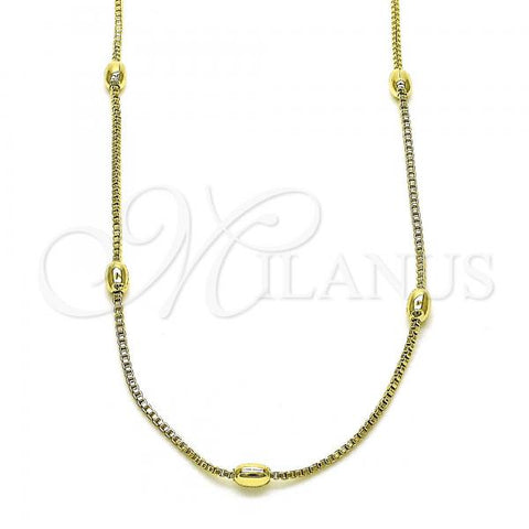 Oro Laminado Basic Necklace, Gold Filled Style Polished, Golden Finish, 04.213.0260.24