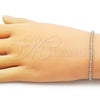 Oro Laminado Tennis Bracelet, Gold Filled Style with White Cubic Zirconia, Polished, Golden Finish, 03.213.0346.07
