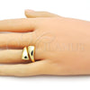 Oro Laminado Elegant Ring, Gold Filled Style Polished, Golden Finish, 01.341.0155