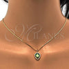 Oro Laminado Pendant Necklace, Gold Filled Style Star Design, with Amethyst Opal and White Micro Pave, Polished, Golden Finish, 04.63.1325.1.18