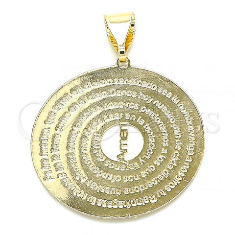 Oro Laminado Fancy Pendant, Gold Filled Style Polished, Golden Finish, 05.339.0001