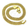 Oro Laminado Basic Anklet, Gold Filled Style Polished, Golden Finish, 03.319.0003.10