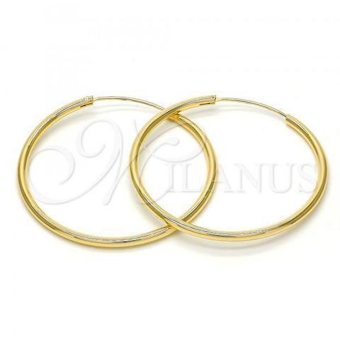 Oro Laminado Medium Hoop, Gold Filled Style Polished, Golden Finish, 02.170.0156.40