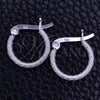 Sterling Silver Small Hoop, Diamond Cutting Finish, Silver Finish, 02.401.0006.12