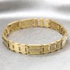 Stainless Steel Solid Bracelet, Polished, Golden Finish, 03.63.22979.09