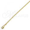Oro Laminado Basic Necklace, Gold Filled Style Polished, Golden Finish, 04.213.0050.24