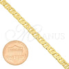Oro Laminado Basic Necklace, Gold Filled Style Mariner Design, Polished, Golden Finish, 5.222.022.20
