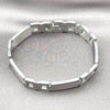 Stainless Steel Solid Bracelet, Polished, Steel Finish, 03.114.0226.09