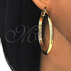 Oro Laminado Large Hoop, Gold Filled Style Polished, Golden Finish, 02.261.0050.60