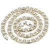 Oro Laminado Basic Necklace, Gold Filled Style Mariner Design, Polished, Golden Finish, 5.222.022.24