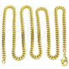 Oro Laminado Basic Necklace, Gold Filled Style Miami Cuban Design, Polished, Golden Finish, 04.213.0095.22