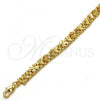 Gold Tone Fancy Bracelet, Moon Design, Polished, Golden Finish, 03.168.0010.07.GT