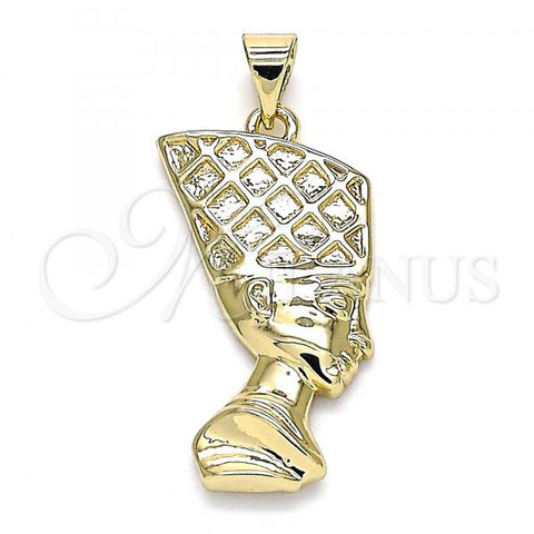Oro Laminado Religious Pendant, Gold Filled Style Polished, Golden Finish, 05.192.0008