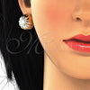 Oro Laminado Leverback Earring, Gold Filled Style Polished, Golden Finish, 02.163.0074