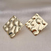 Oro Laminado Stud Earring, Gold Filled Style Polished, Golden Finish, 02.385.0035