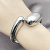 Rhodium Plated Individual Bangle, Teardrop Design, Polished, Rhodium Finish, 07.307.0038.1.05