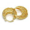 Oro Laminado Medium Hoop, Gold Filled Style Polished, Golden Finish, 02.170.0178.30