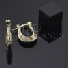 Oro Laminado Small Hoop, Gold Filled Style Diamond Cutting Finish, Golden Finish, 02.165.0026