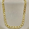 Oro Laminado Basic Necklace, Gold Filled Style Mariner Design, Polished, Golden Finish, 5.222.024.20