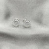 Sterling Silver Stud Earring, Sun Design, Polished, Silver Finish, 02.392.0019
