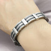 Stainless Steel Solid Bracelet, Polished, Steel Finish, 03.114.0395.09