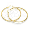 Oro Laminado Large Hoop, Gold Filled Style Hollow Design, Polished, Golden Finish, 5.134.018.60